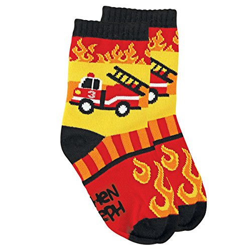 Stephen Joseph baby boys Sports Socks, Firetruck, Medium US