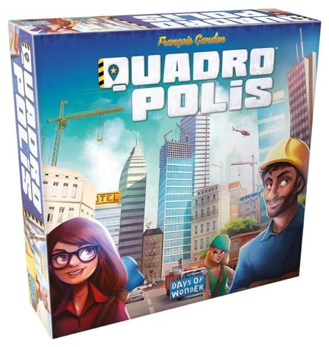 Quadropolis Board Game - Build and Manage Your Dream City! Strategy Game, Family Game for Kids & Adults, Ages 8+, 2-4 Players, 60 Minute Playtime, Made by Days of Wonder