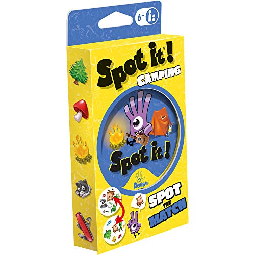 Zygomatic Spot It! Camping Card Game (Eco-Blister)| Matching Game | Fun Kids Game for Family Game Night | Travel Game for Kids | Great Gift | Ages 6+ | 2-8 Players | Avg. Playtime 15 Mins | Made