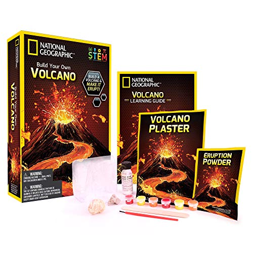 NATIONAL GEOGRAPHIC Volcano Science Kit - Kids Can Build and Erupt a Volcano, STEM Science & Educational Toys Make Great Kids Activities