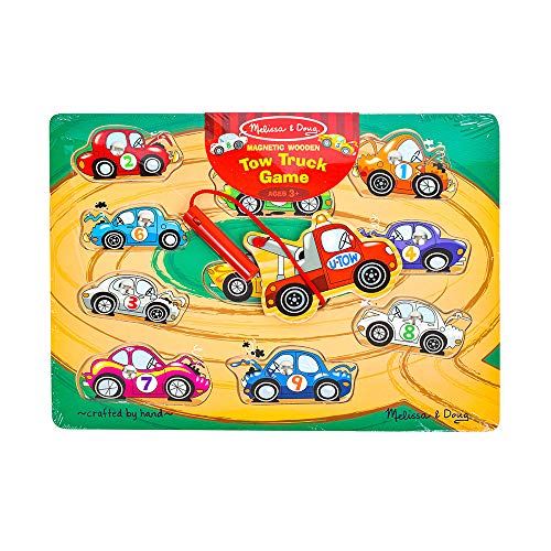 Melissa & Doug Tow Truck Magnetic Puzzle Game