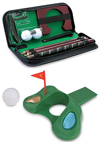 Kovot Golf Gift Set - Office Golf Putting Travel Set + Golf Door Stopper