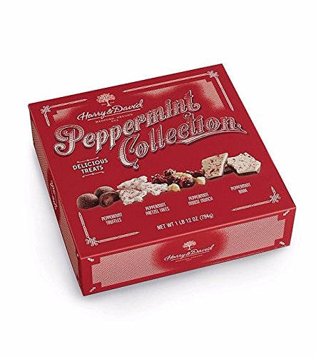 Harry and David Peppermint Collection Featuring Peppermint Truffles, Bark, Moose Munch, and Pretzel Trees