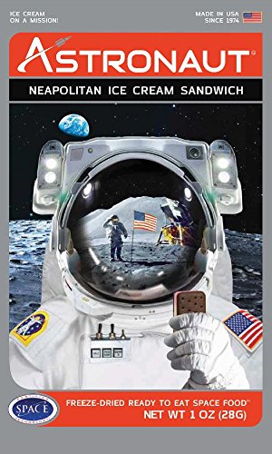 American Outdoor Products Astronaut Neapolitan Ice Cream Sandwich, 1.0 oz, (Pack of 10)