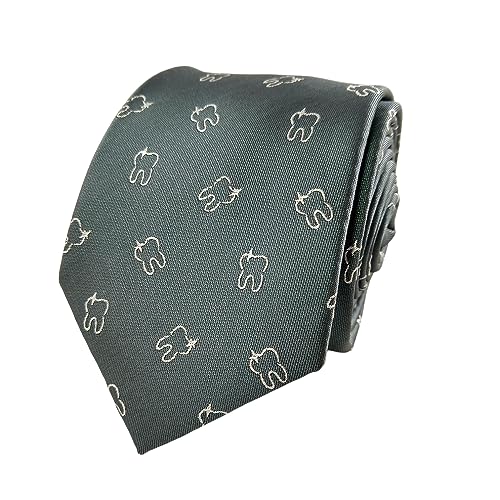 Dentist Necktie - Men's Dentist Necktie - Dentist Tie - Tooth Necktie - Teeth Necktie - Orthodontist Necktie - Dentist Gift - Gift for Dentist - Oral Hygienist Gift