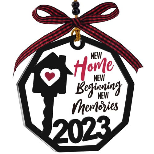 Housewarming Gifts for New Home 2023 New Home Gift Ideas for Women Couple Neighbor Friend New Owners Gifts House Warming Gifts for New House New Home Christmas 2023 Acrylic Hanging Plaque Keepsake