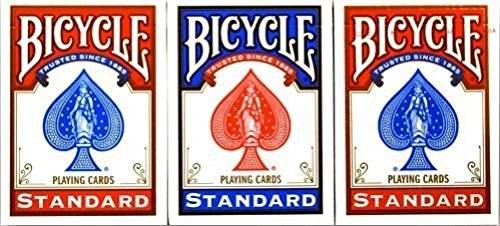 Bicycle Standard Poker Playing Cards, 3 Count