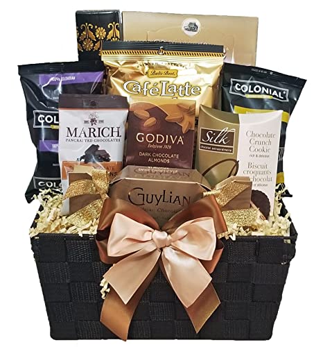 Delight Expressions® Chocolate and Coffee Lovers Gourmet Food Gift Basket - A great gift Idea!