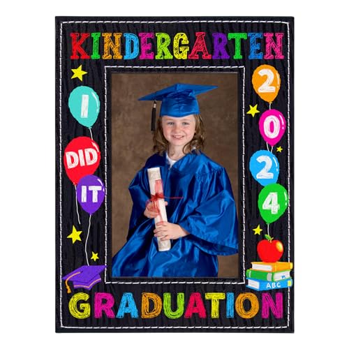 FaCraft Kindergarten Graduation Picture Frame 2024 Kindergarten Graduation Gifts for Boy Girl Kids Students You Did it Graduation Photo Frame for Kids Grad Gifts