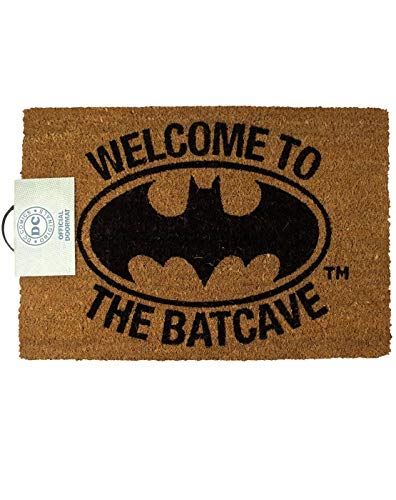 1art1 Batman Door Mat Floor Mat - Welcome to The Batcave (24 x 16 inches)