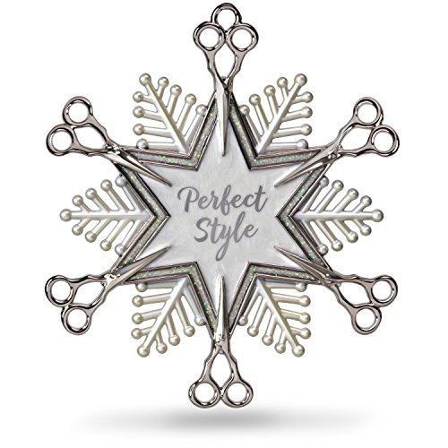 Hallmark Keepsake Christmas Ornament 2018 Year Dated, Hairdresser Hair Stylist Snowflake Scissors Holiday Style