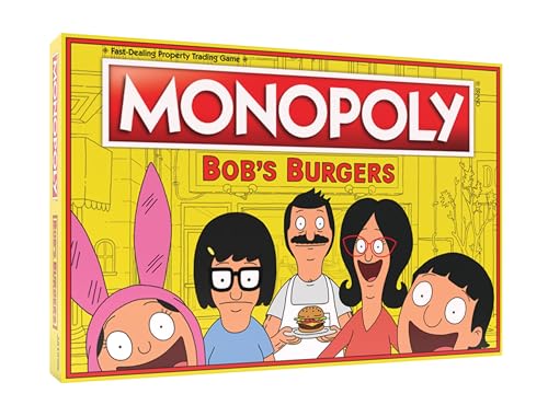 Monopoly Bobs Burgers Board Game | Themed Bob Burgers TV Show Monopoly Game | Officially Licensed Bob's Burgers Game