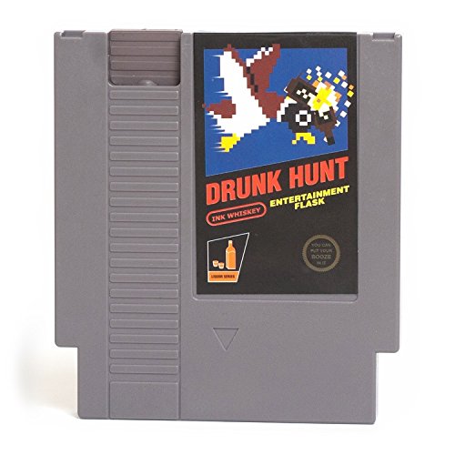Drunk Hunt Video Game Cartridge Flask