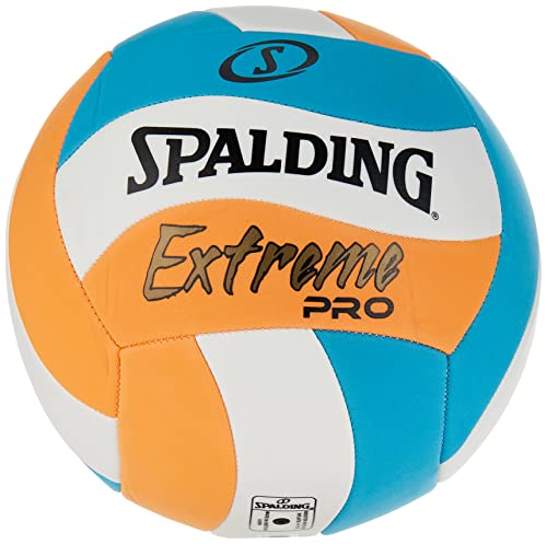 Spalding Extreme Pro Wave Volleyball, Blue/Orange, Official Size