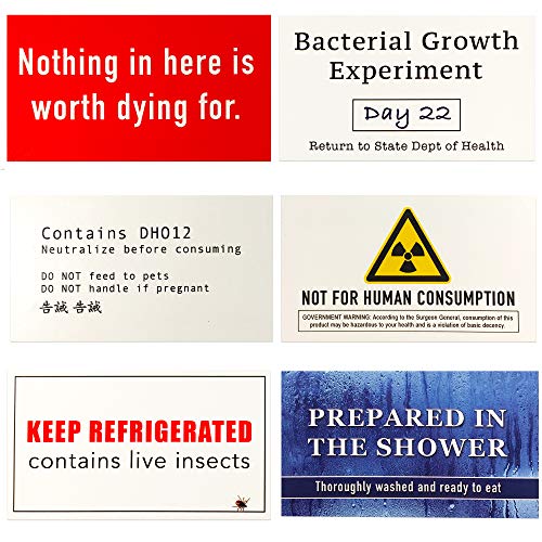 KKA Food Theft Deterrent Labels - Funny Gift for Office, Coworkers, Employees, Roommates
