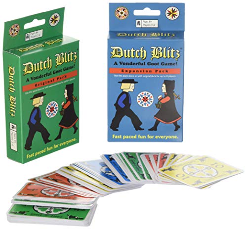 Dutch Blitz: Original and Expansion Combo, Fast Paced Card Game, Fun for Everyone, Great Family Game, Combine Packs to Play With 2-4 Players, For Ages 8 and Up