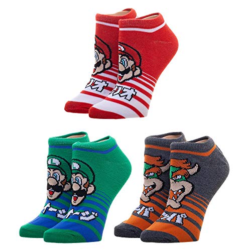 Super Mario Socks Super Mario Accessories Super Mario Gift - Mario Ankle Socks Super Mario Apparel