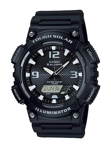 Casio AQS810W-1AVCF Men's AQ-S810W-1AV Solar Sport Combination Watch, black