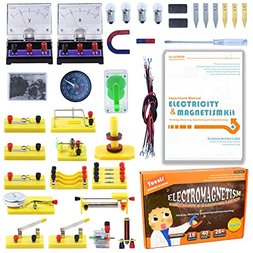 Teenii STEM Electricity & Magnetism Kit - Electromagnetism Experiments for Kids Age 8-16
