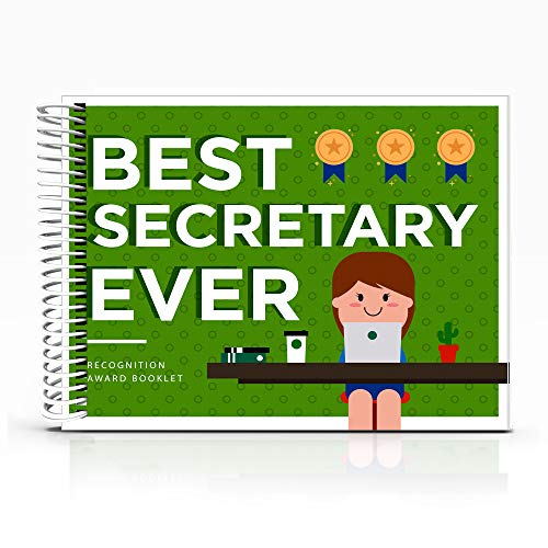Best Secretary Ever Book - This 24-page Booklet Is The Perfect Thank You Gift - It Comes With Funny Quotes And Ingenious Designs To Make This The Most Original Appreciation Present For Secretary's Day