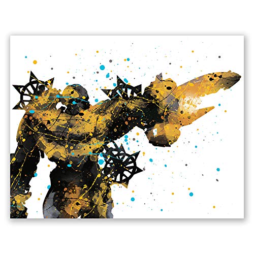 PGbureau Bumblebee Transformer Movie Poster – Autobot Home Wall Art Print – for Kids Bedroom - Gift for Transformers Fan (8x10)