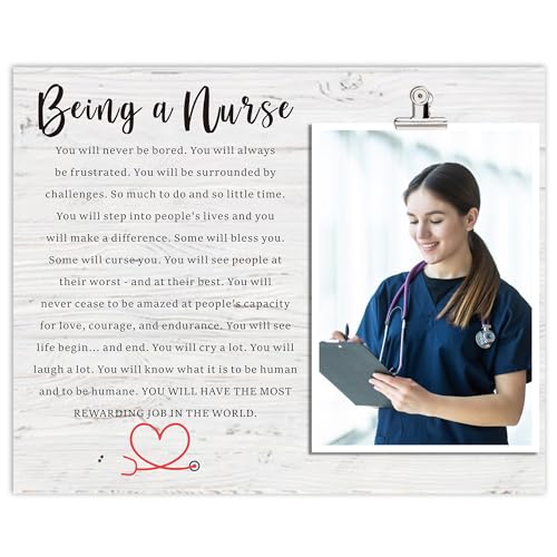 Being a Nurse Picture Frame, Thank You Appreciation Gift for Nurses, Week Nurses Day Gift for Nurses, Nursing School Practitioner Gifts, Nurse Graduation Gift