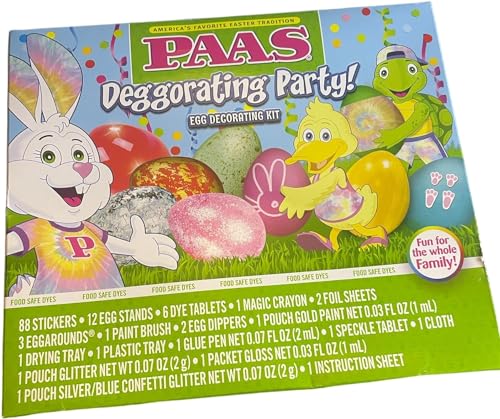 PAAS Deggorating Party! Easter Egg Decorating Kit - America's Favorite Easter Tradition