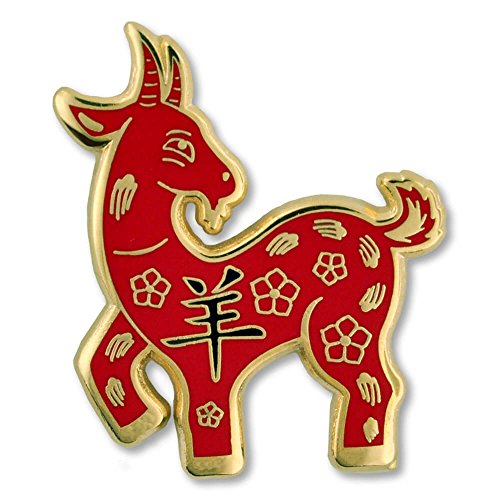 PinMart Chinese Zodiac Year of The Goat New Year Enamel Lapel Pin