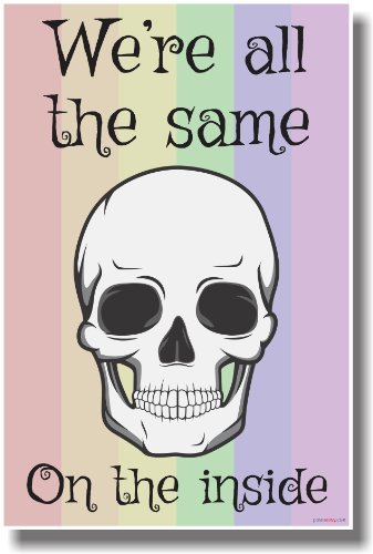 We're All the Same on the Inside - Gay Pride Flag - NEW Poster