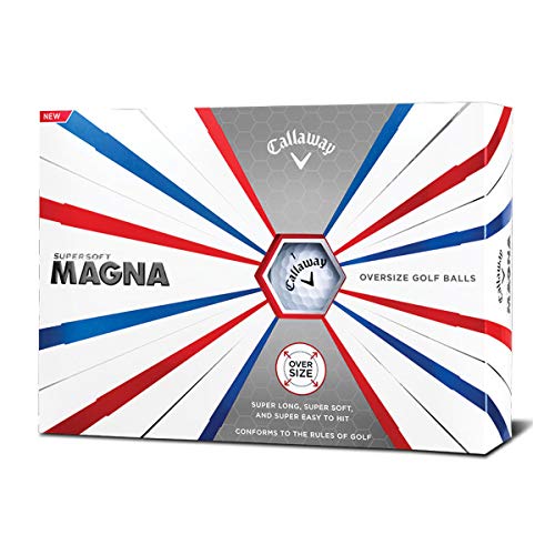 Callaway Golf Supersoft Magna Golf Balls, (One Dozen), White, Prior Generation