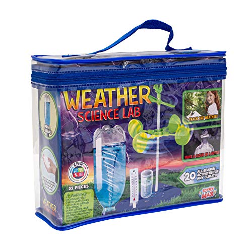 Be Amazing! Toys Weather Science Lab - Kids Weather Science Kit with 20 All Season Projects - Educational STEM Kits for Boys & Girls - Scientific Meteorology Toys for Children Age 8+