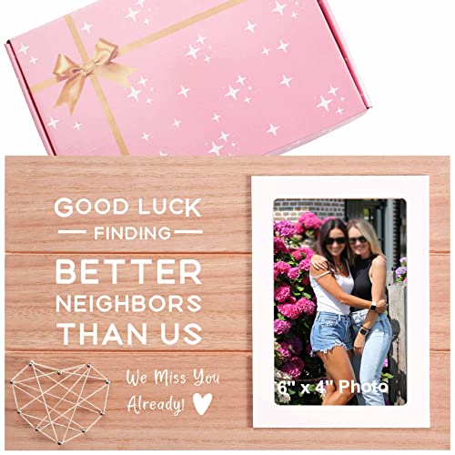 Sioial Good Luck Finding Better Neighbors Than Us-Neighbor Moving Away Gift-Neighbor Farewell Gift-Neighbor Goodbye Gift-Funny Neighborhood Gift-Picture Frame Photo Frame Present