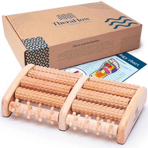 TheraFlow Foot Massager for Plantar Fasciitis Relief Foot Massager for Neuropathy and Foot Massager | Feet Massager for Foot Pain and Foot Roller Massager Plantar Fasciitis Gifts for Mom and Dad