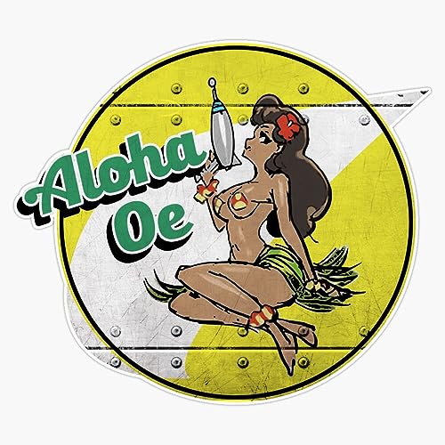 Aloha Oe - Inspired by Space Dandy Sticker Bumper Sticker Vinyl Decal 5'