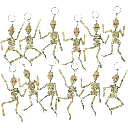 Rhode Island Novelty Skeleton Keychains - Pack of 12