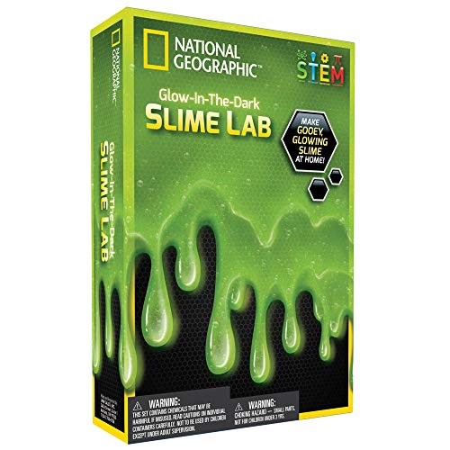NATIONAL GEOGRAPHIC Slime DIY Science Lab – Make Gooey Glowing Slime (Green)