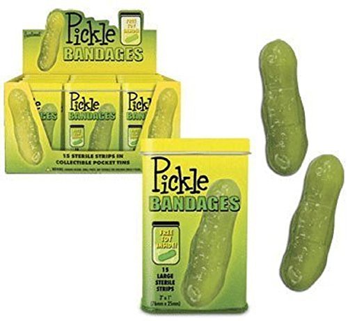 Pickle Sterile Bandaids-Set of 2 by Accoutrements