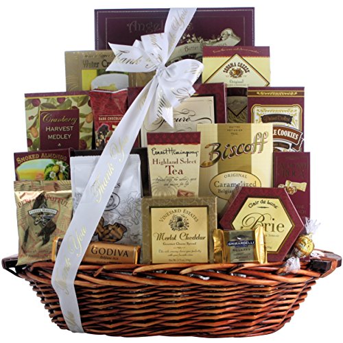 GreatArrivals Finer Things Gourmet Thank You Gift Basket, 9 Pound