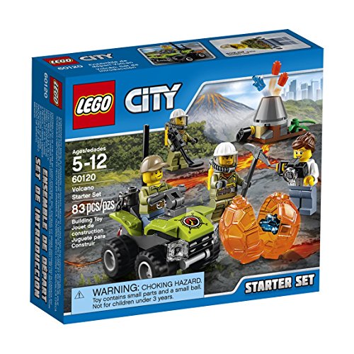 LEGO City Volcano Explorers 60120 Volcano Starter Set Building Kit (83 Piece)
