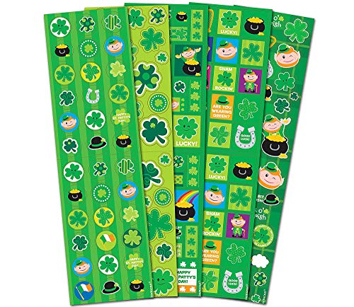 Amscan St. Patrick's Day Printed Paper Stickers, 350 Ct. | Party Favors