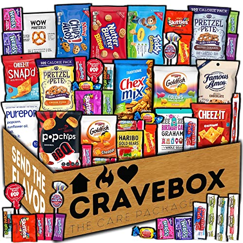 CRAVEBOX Snack Packs Variety Box - Immerse Yourself in the Ultimate Snacking Experience with a Tantalizing Array of Snacks, Offering a Perfect Balance of Flavors and Textures to Delight Every Palate!