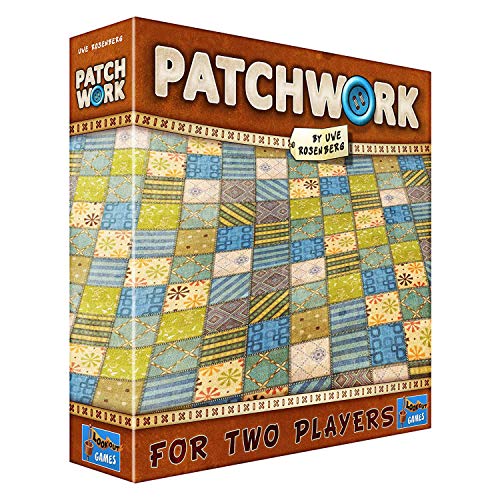 Patchwork Board Game - A Two-Player Quilting Strategy Game by Uwe Rosenberg! Interactive Puzzle Game for Kids & Adults, Ages 8+, 2 Players, 30 Minute Playtime, Made by Lookout Games