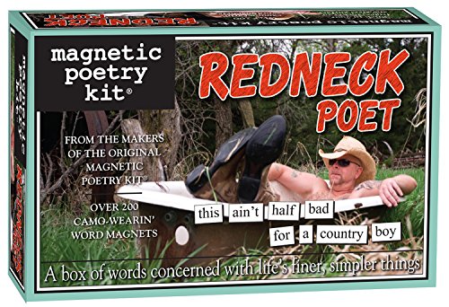 Redneck Poet Kit from Magnetic Poetry - Words for Refrigerator - Write Poems and Letters on The Fridge - Made in The USA