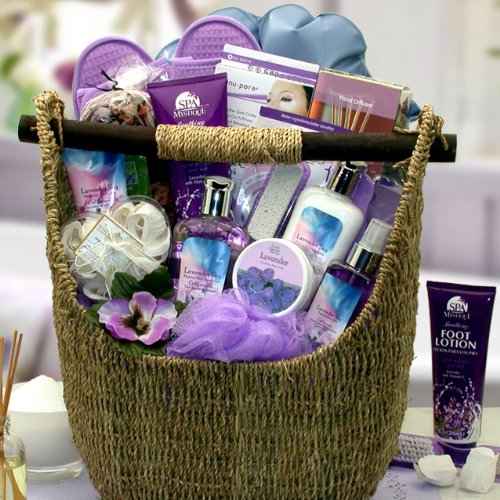 Relax and Enjoy with the Soothing Lavender Spa Gift Basket by The Gift Basket Gallery