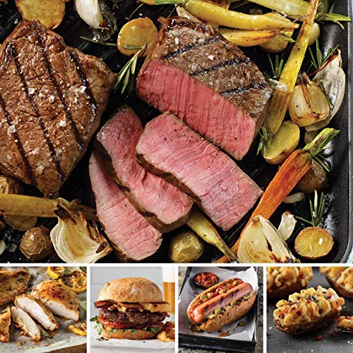 Omaha Steaks Family Value Pack (20-Piece with Top Sirloins, Oven-Roasted Chicken Breasts, Steak Burgers, Jumbo Franks, and Stuffed Baked Potatoes)
