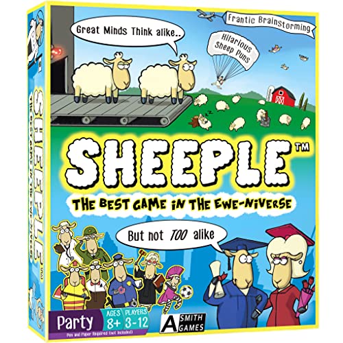 SHEEPLE™ - The Game Where Great Minds Think Alike | Fun Family Friendly Word Association Party Game, 3 to 12 Players, Ages 8+