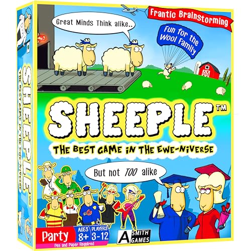 SHEEPLE™ - The Game Where Great Minds Think Alike | Fun Family Friendly Word Association Party Game, 3 to 12 Players, Ages 8+