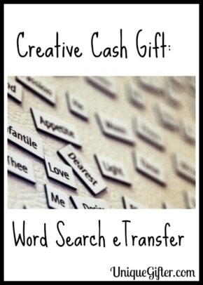 Creative Cash Gift Word Search eTransfer