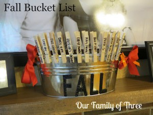 Our Family of Three - Bucket List
