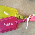 Luggage tags Honeymoon Gift Basket Ideas